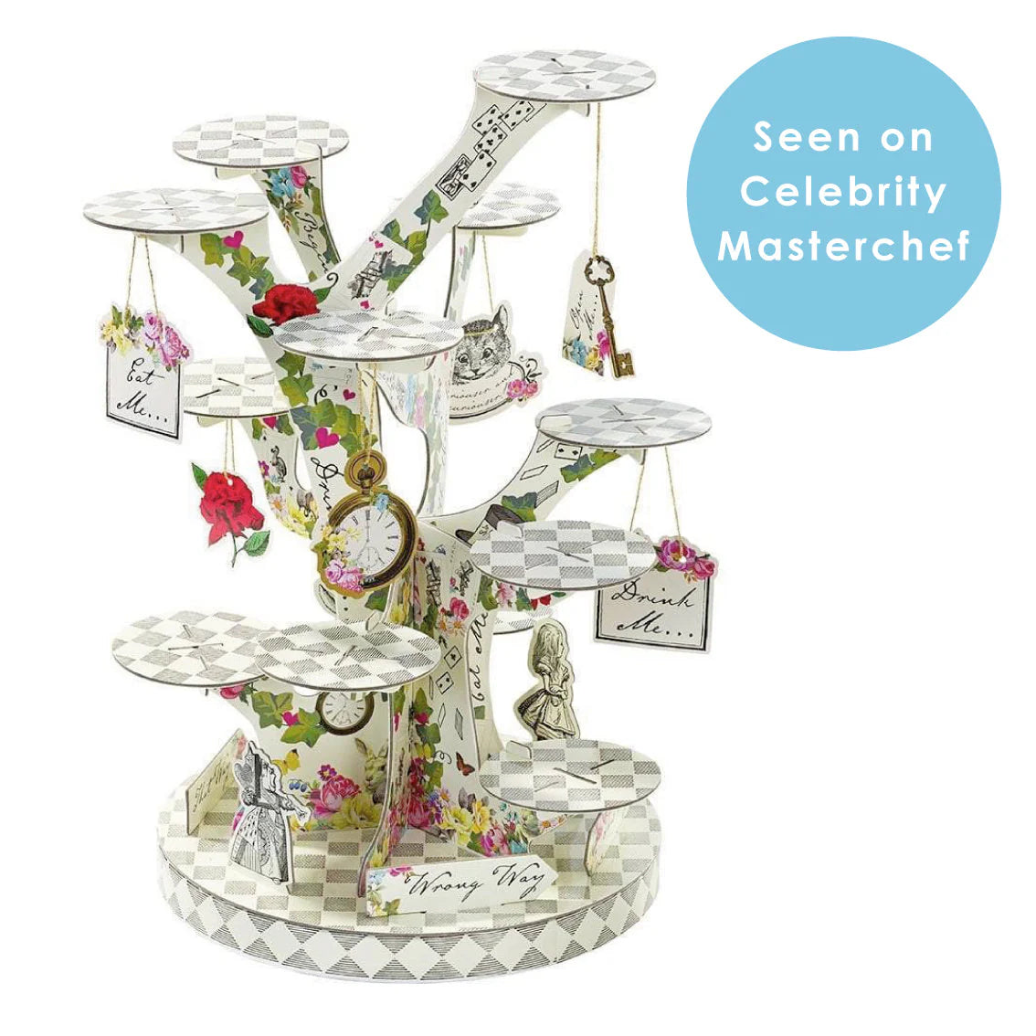 Alice in Wonderland Tree Shaped Cake Stand Party Table Decoration - Anilas UK