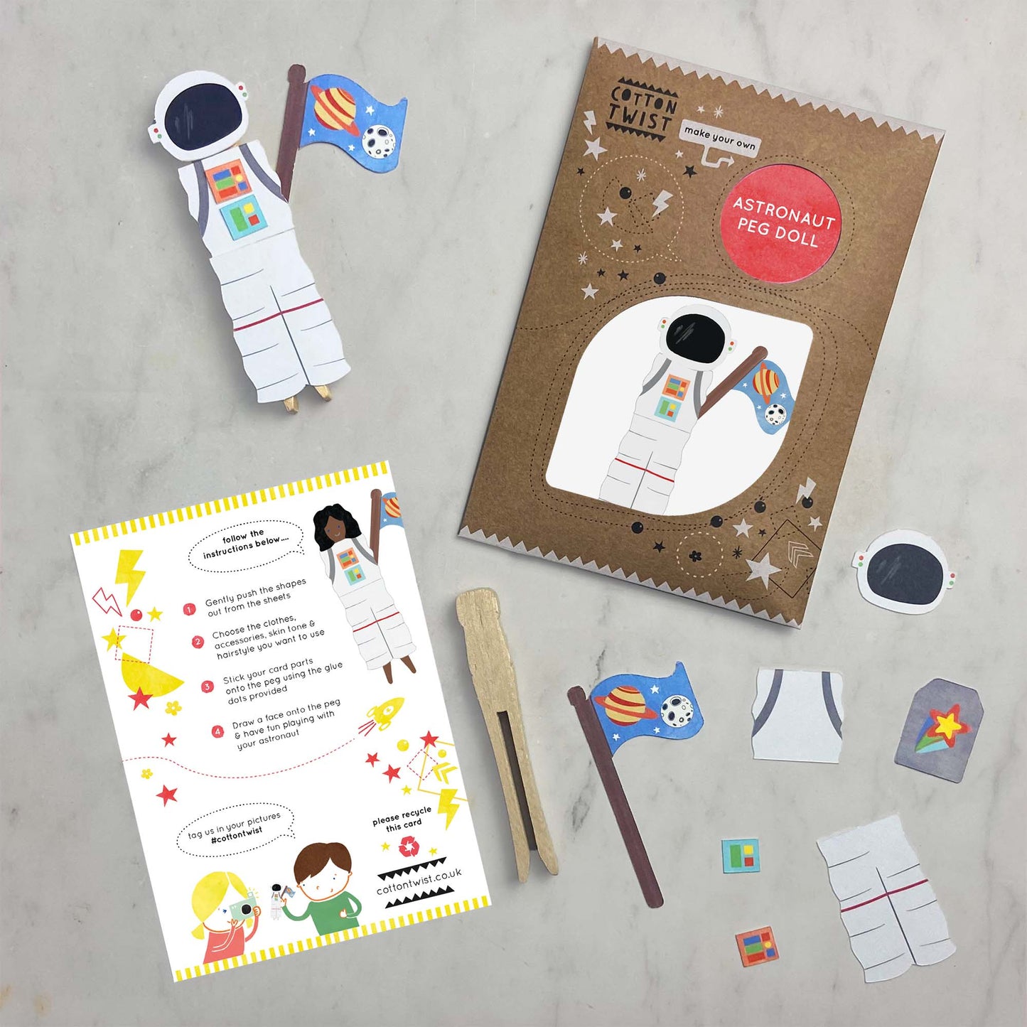 Make Your Own Astronaut Peg Doll - Anilas UK