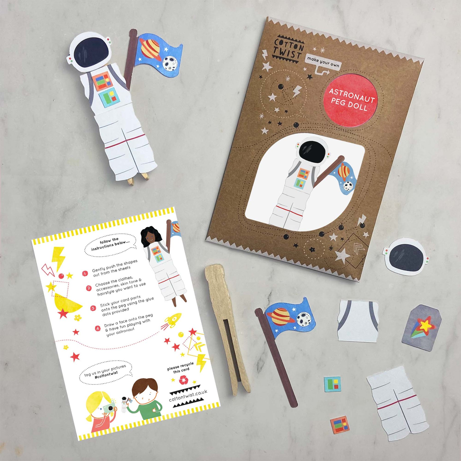Make Your Own Astronaut Peg Doll - Anilas UK