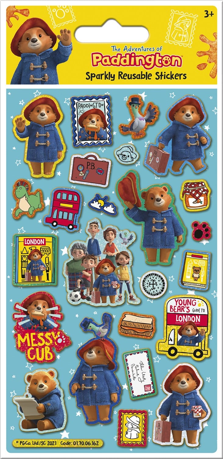 Paddington Sparkly Reusable Foiled Stickers - Anilas UK