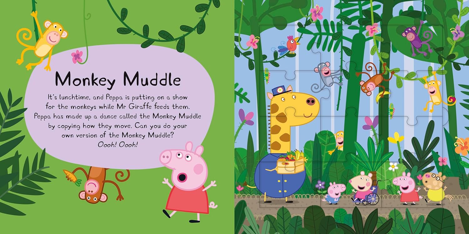 Peppa Pig: Fun at the Zoo Jigsaw Puzzle Book - Anilas UK