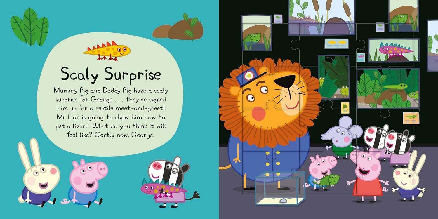 Peppa Pig: Fun at the Zoo Jigsaw Puzzle Book - Anilas UK