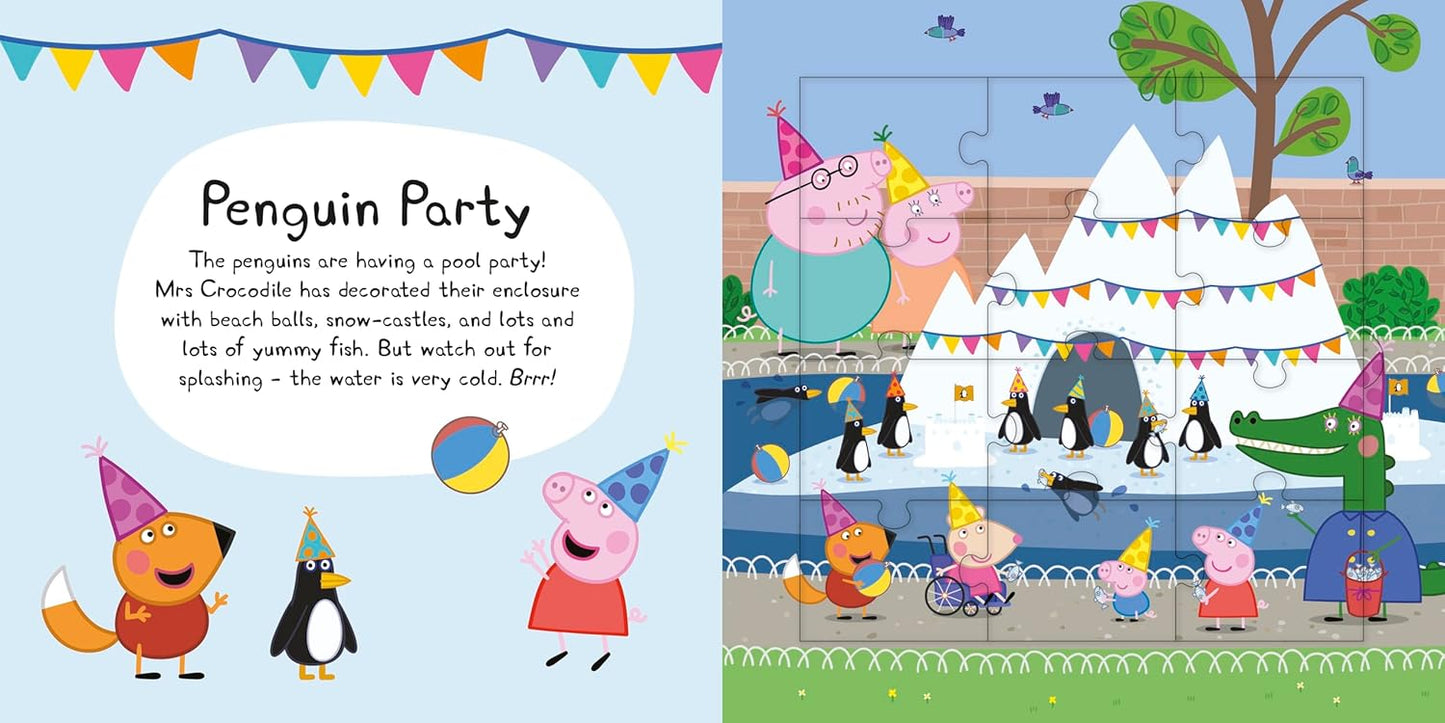 Peppa Pig: Fun at the Zoo Jigsaw Puzzle Book - Anilas UK