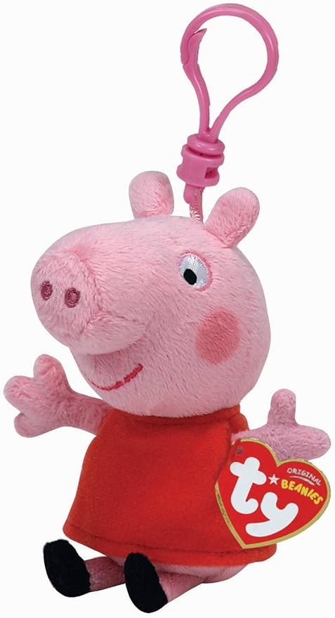 TY Beanie Babies Key Clips Peppa Pig - Anilas UK