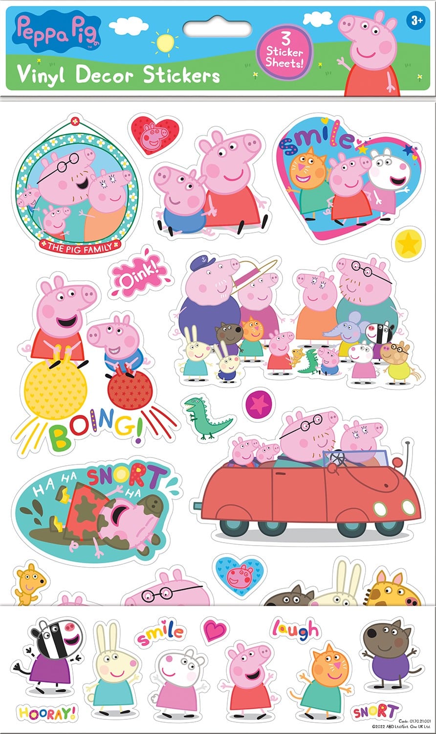 Peppa Pig Vinyl Decor Stickers - Anilas UK