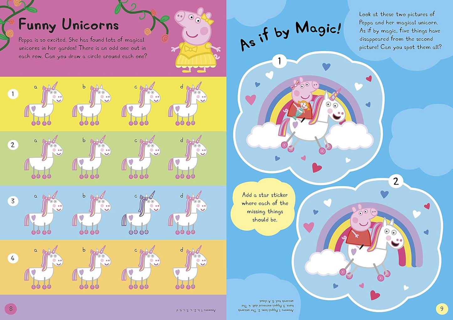 Peppa's Pig Magical Friends Sticker Activity Book - Anilas UK