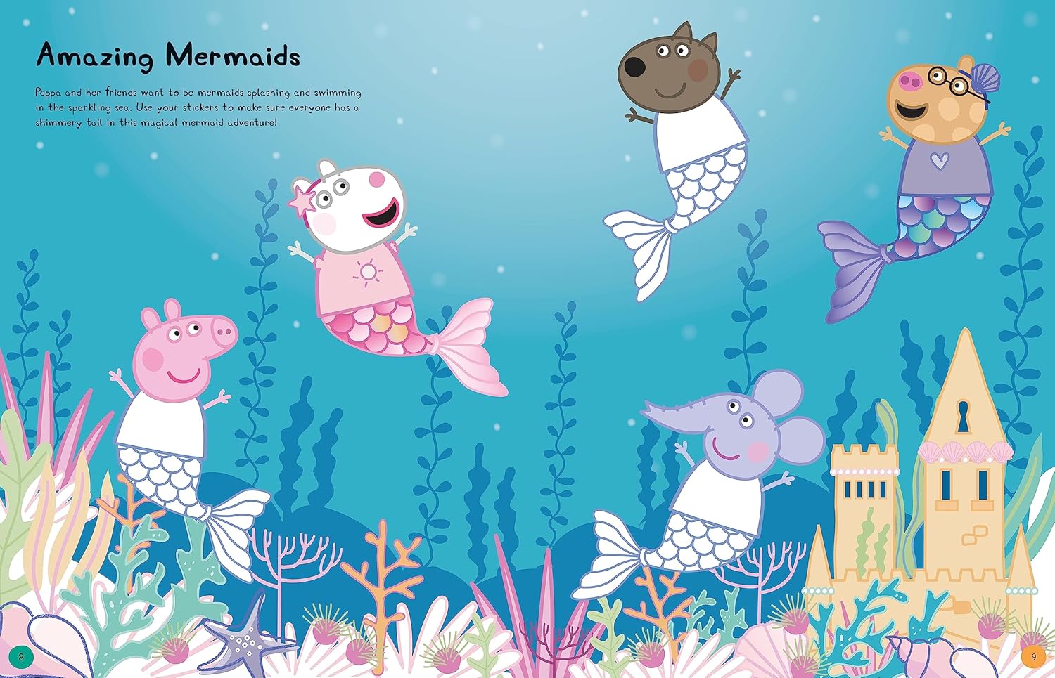 Peppa's Magical Dress-Up Sticker Book - Anilas UK