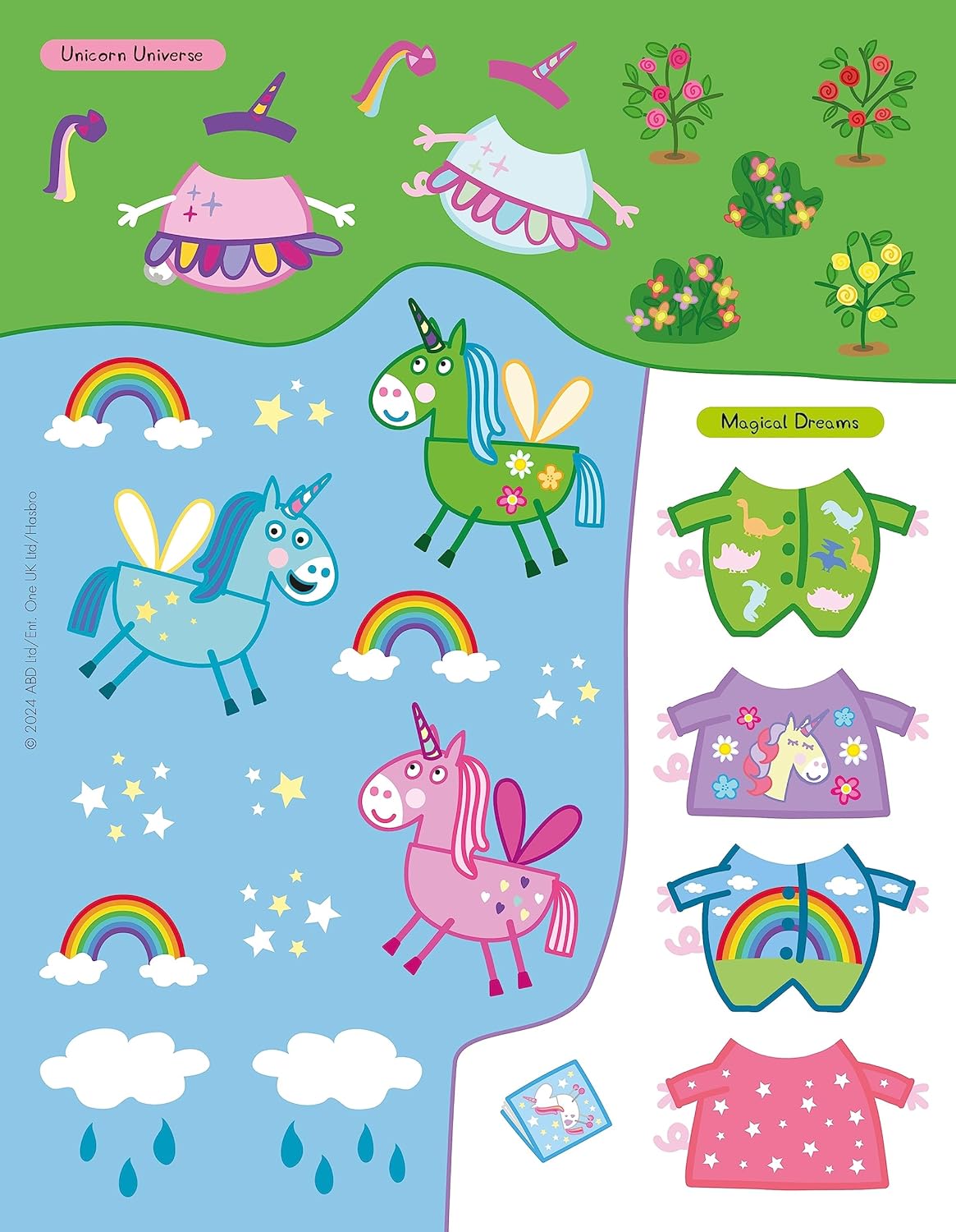 Peppa's Magical Dress-Up Sticker Book - Anilas UK