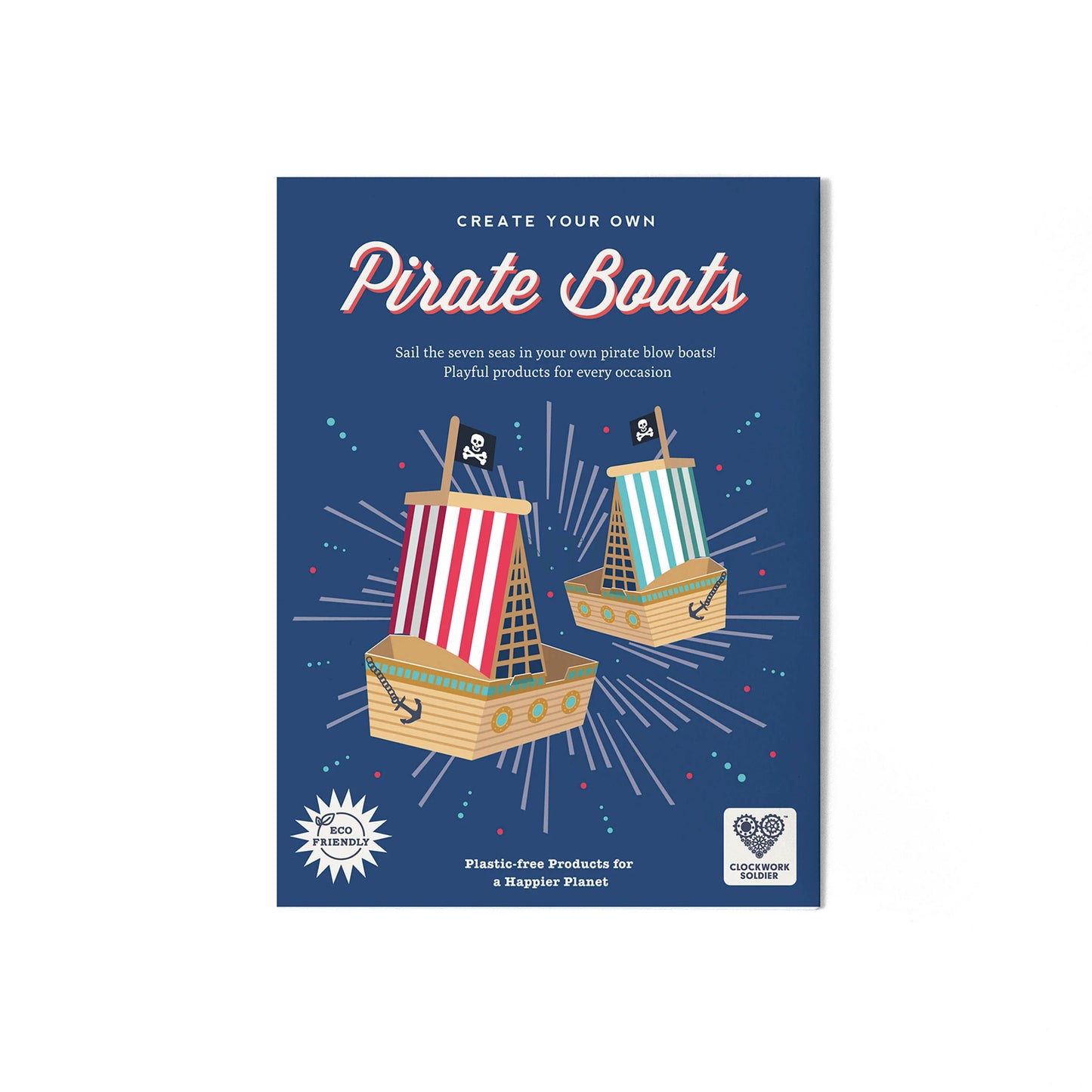 Clockwork Soldier's Create Your Own Pirate Blow Boats - Anilas UK