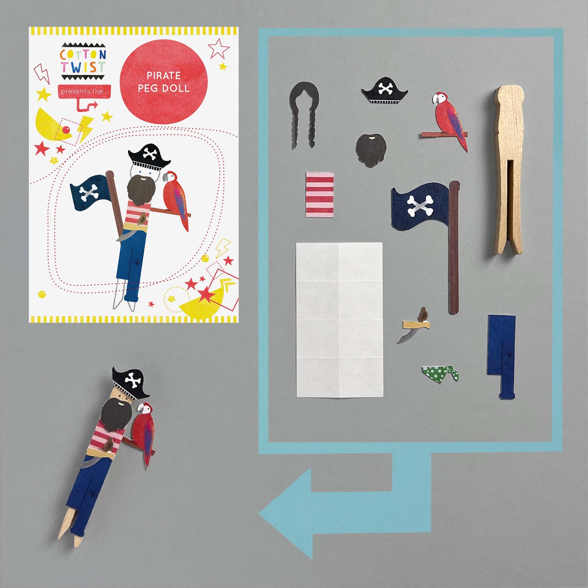Make Your Own Pirate Peg Doll - Anilas UK