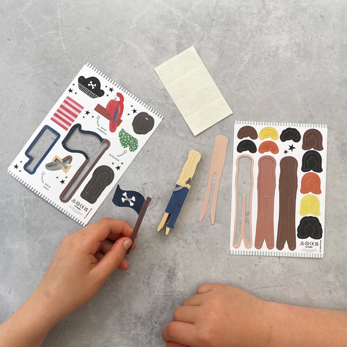 Make Your Own Pirate Peg Doll - Anilas UK