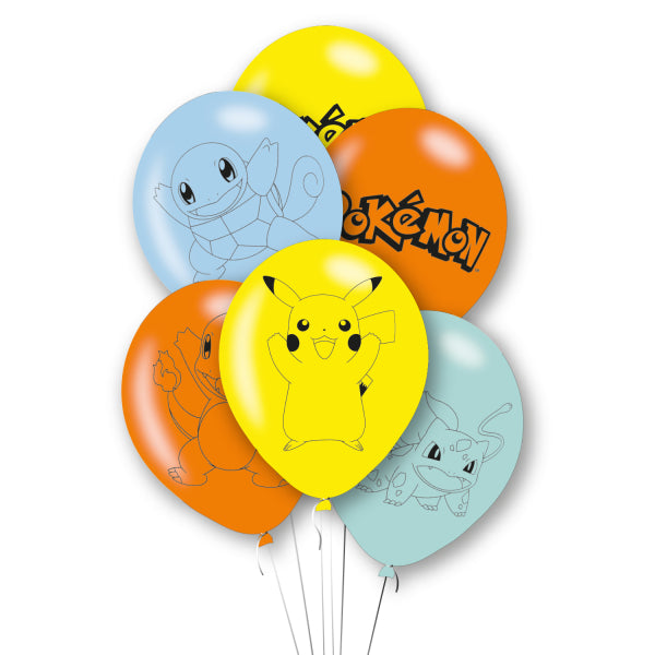 Pokemon Balloons (Pack of 6) - Anilas UK