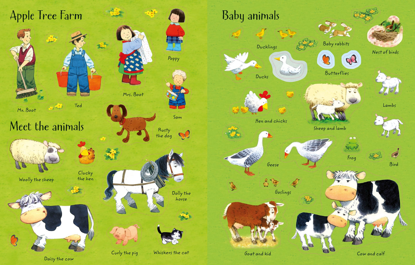 Poppy and Sam's Animals Sticker Book - Anilas UK