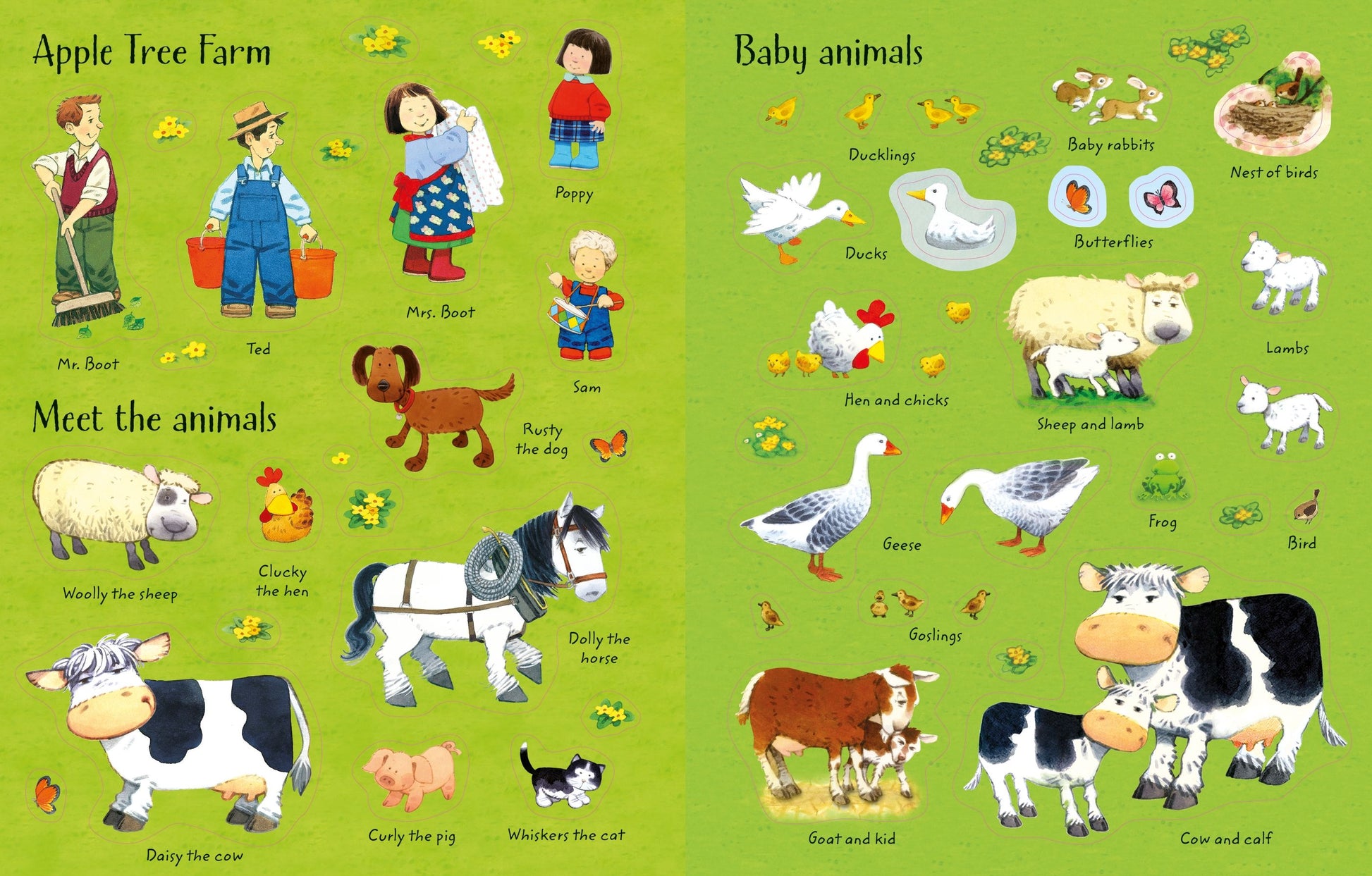 Poppy and Sam's Animals Sticker Book - Anilas UK