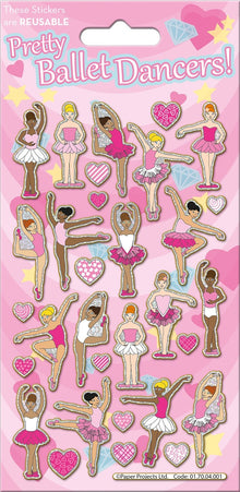 Ballet Dancers Sparkle Stickers Sheet - Anilas UK