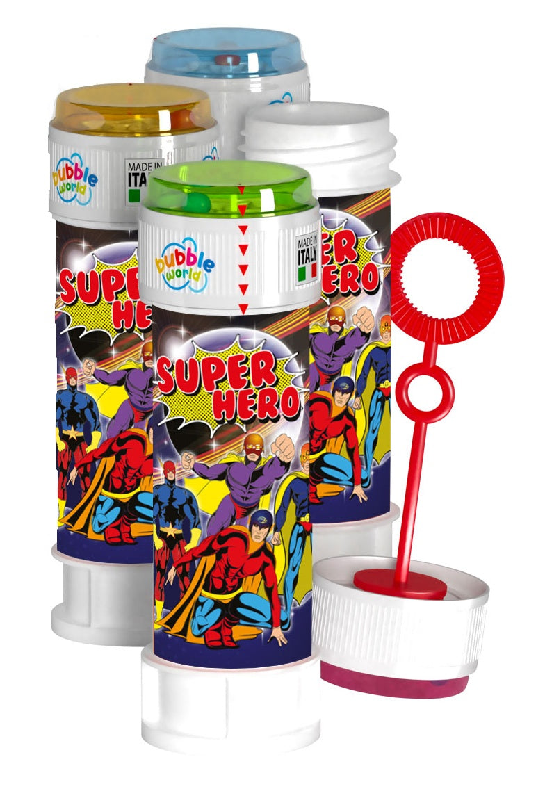Superhero Bubble Tub with Wand - Anilas UK