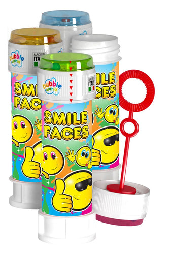 Smiley Face Bubble Tub with Wand - Anilas UK