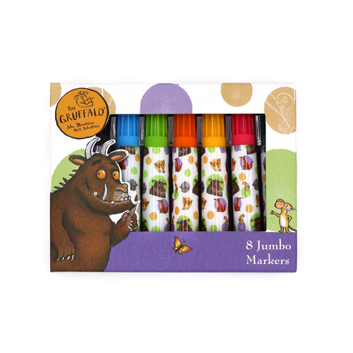 The Gruffalo Set of 8 Jumbo Marker Pens for Children - Anilas UK