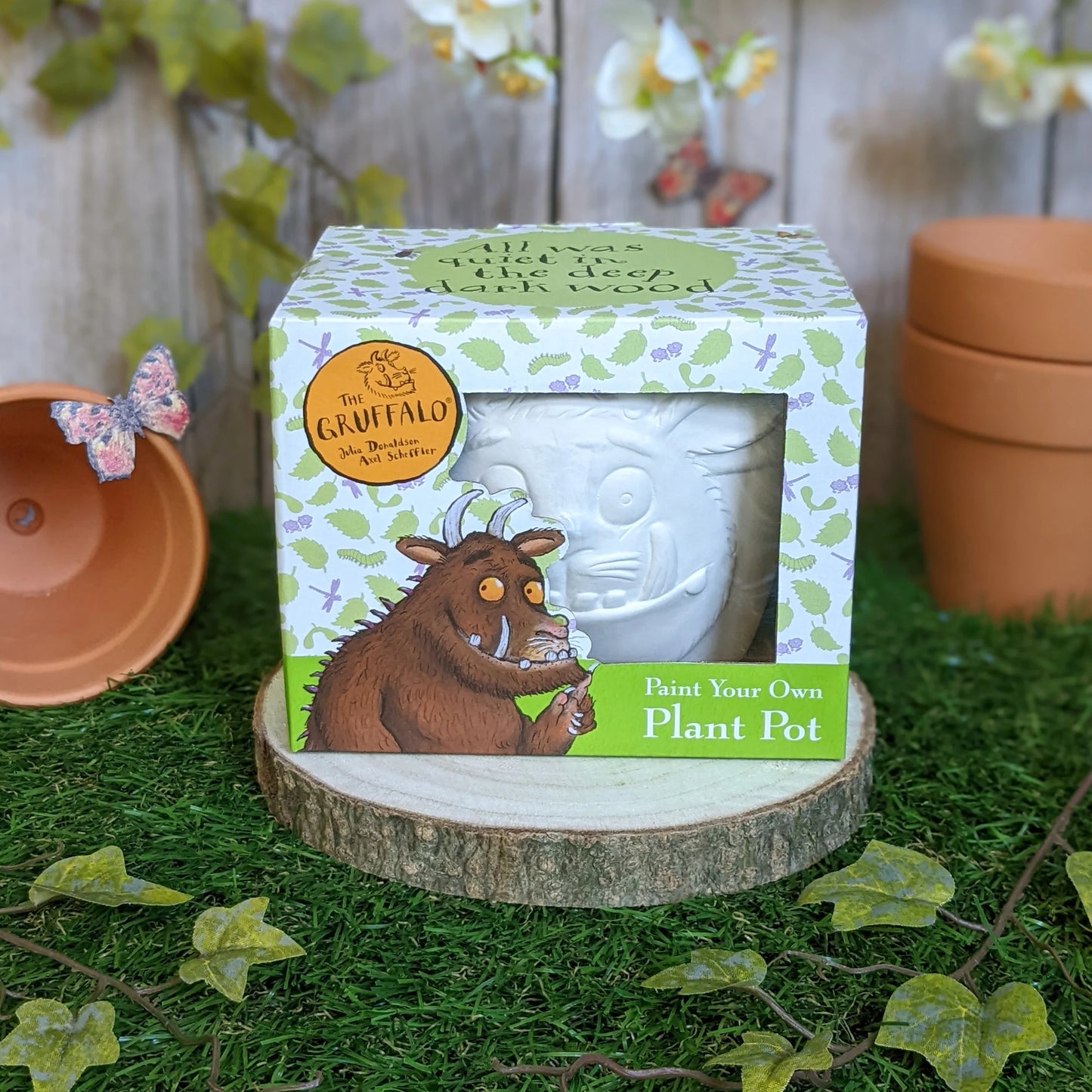 The Gruffalo Paint Your Own Plant Pot - Children's Craft Kit - Anilas UK