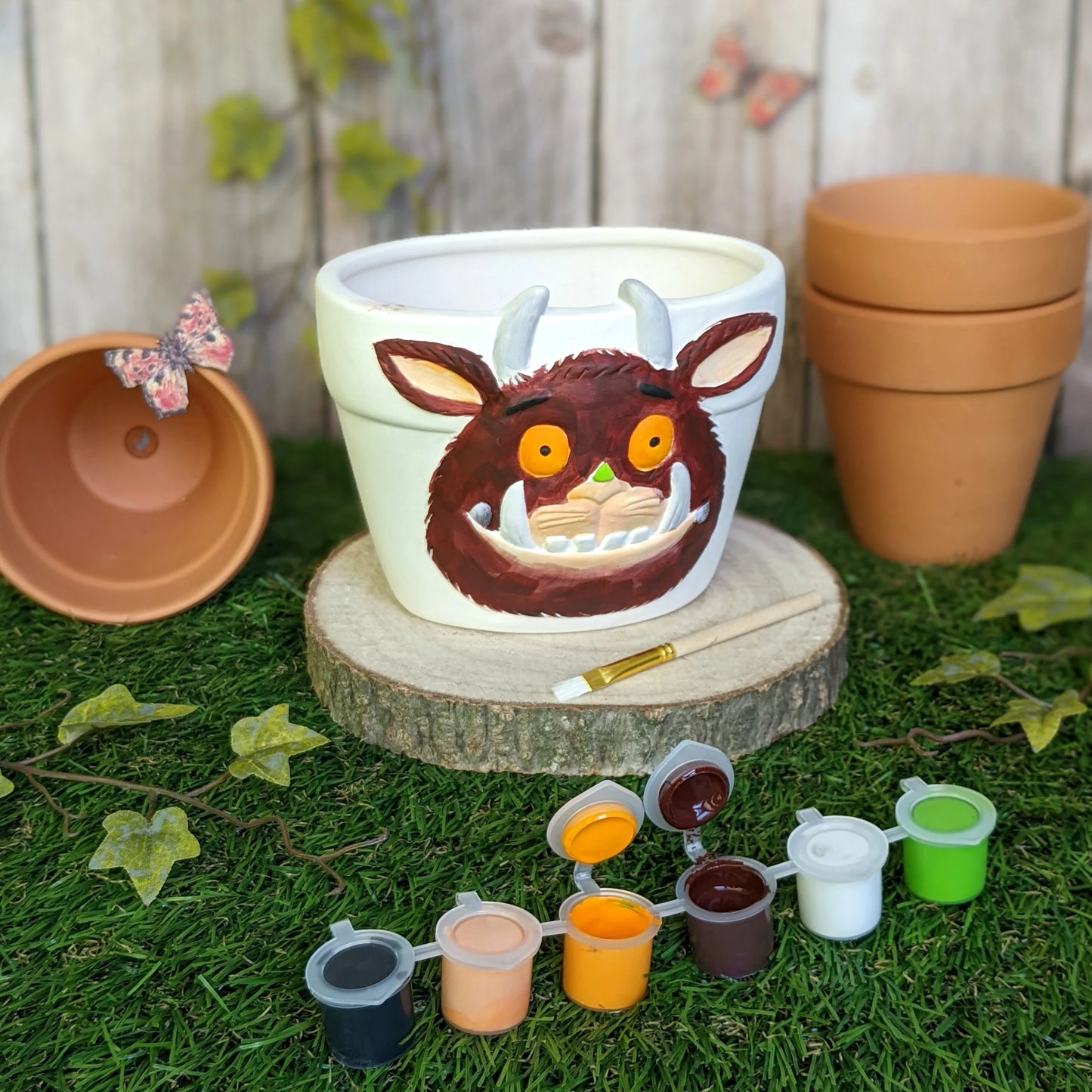 The Gruffalo Paint Your Own Plant Pot - Children's Craft Kit - Anilas UK