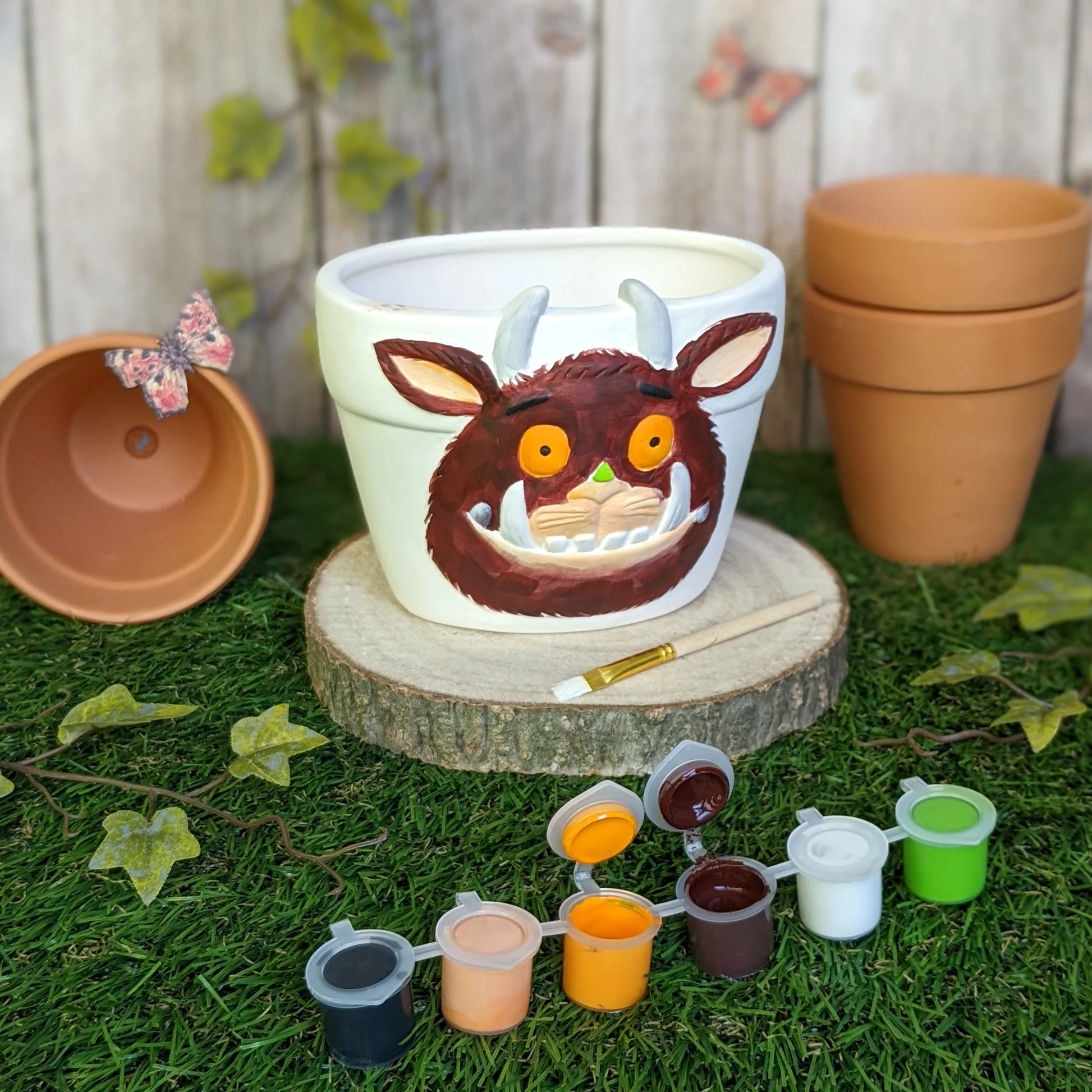 The Gruffalo Paint Your Own Plant Pot - Children's Craft Kit - Anilas UK