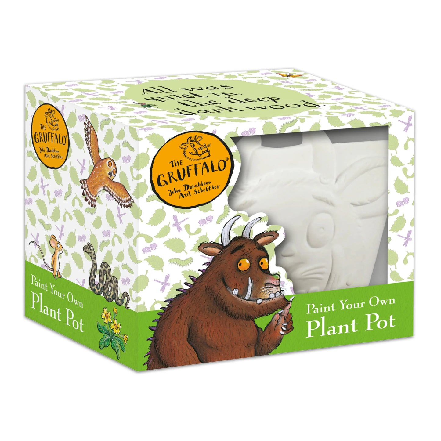 The Gruffalo Paint Your Own Plant Pot - Children's Craft Kit - Anilas UK