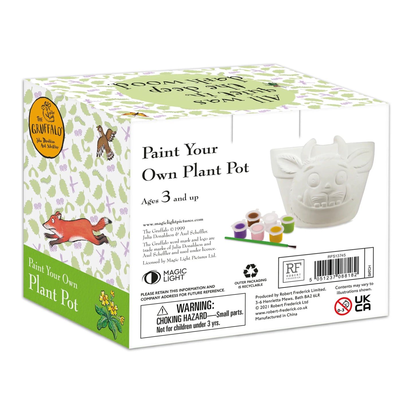 The Gruffalo Paint Your Own Plant Pot - Children's Craft Kit - Anilas UK