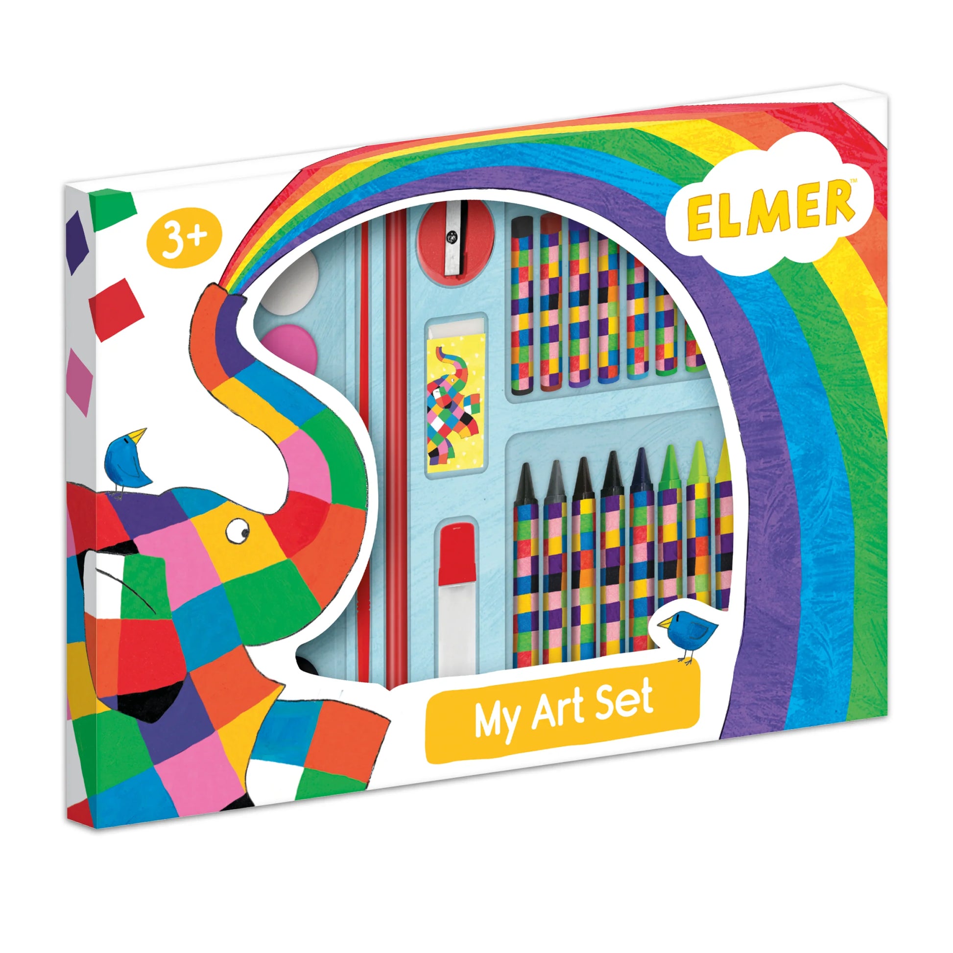 Elmer Children's 42 Piece Art Set - Includes Paints and Crayons - Anilas UK