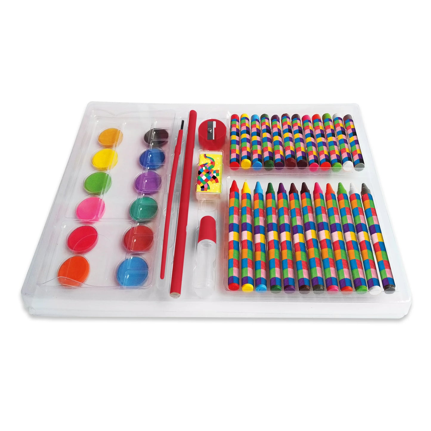Elmer Children's 42 Piece Art Set - Includes Paints and Crayons - Anilas UK