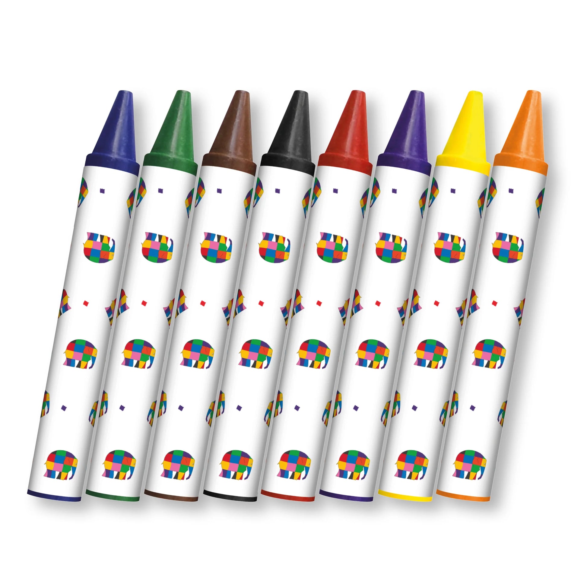Elmer Set of 8 Jumbo Crayons for Children - Anilas UK