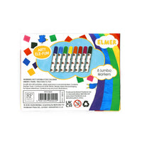 
              Elmer Set of 8 Jumbo Marker Pens for Children - Anilas UK
            