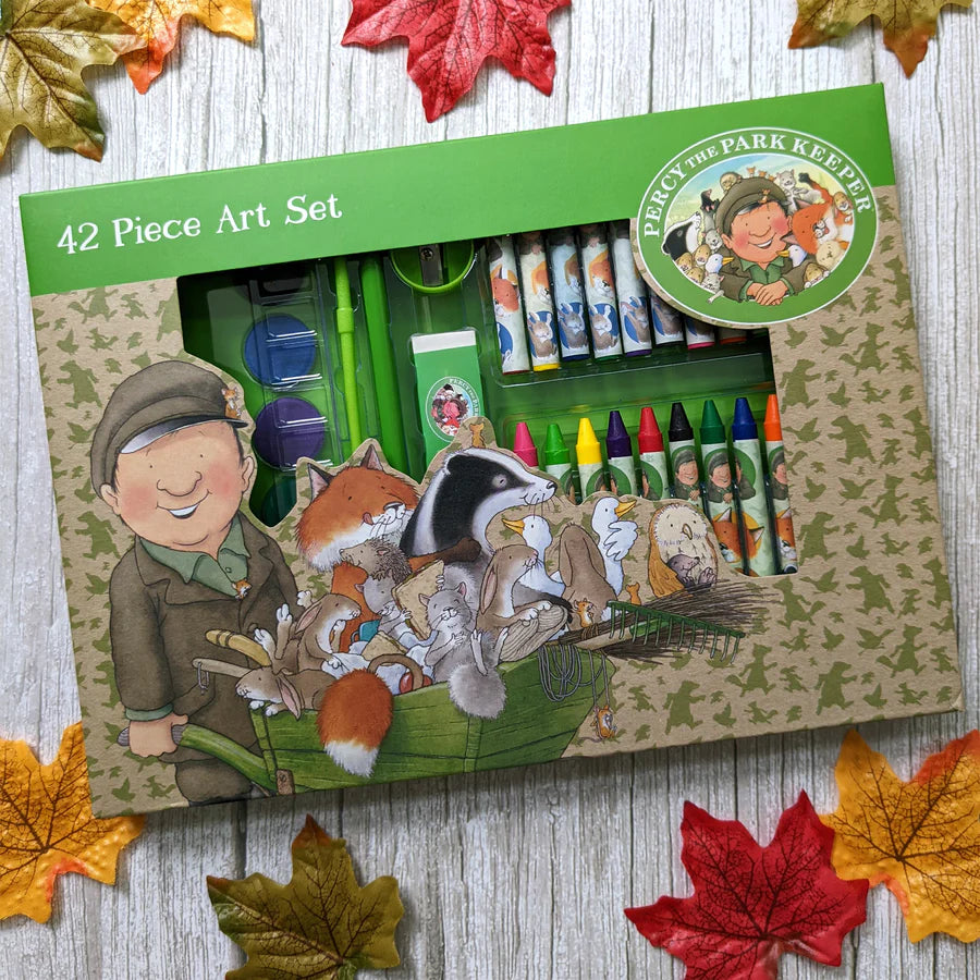 Percy The Park Keeper Children's 42 Piece Art Set - Anilas UK
