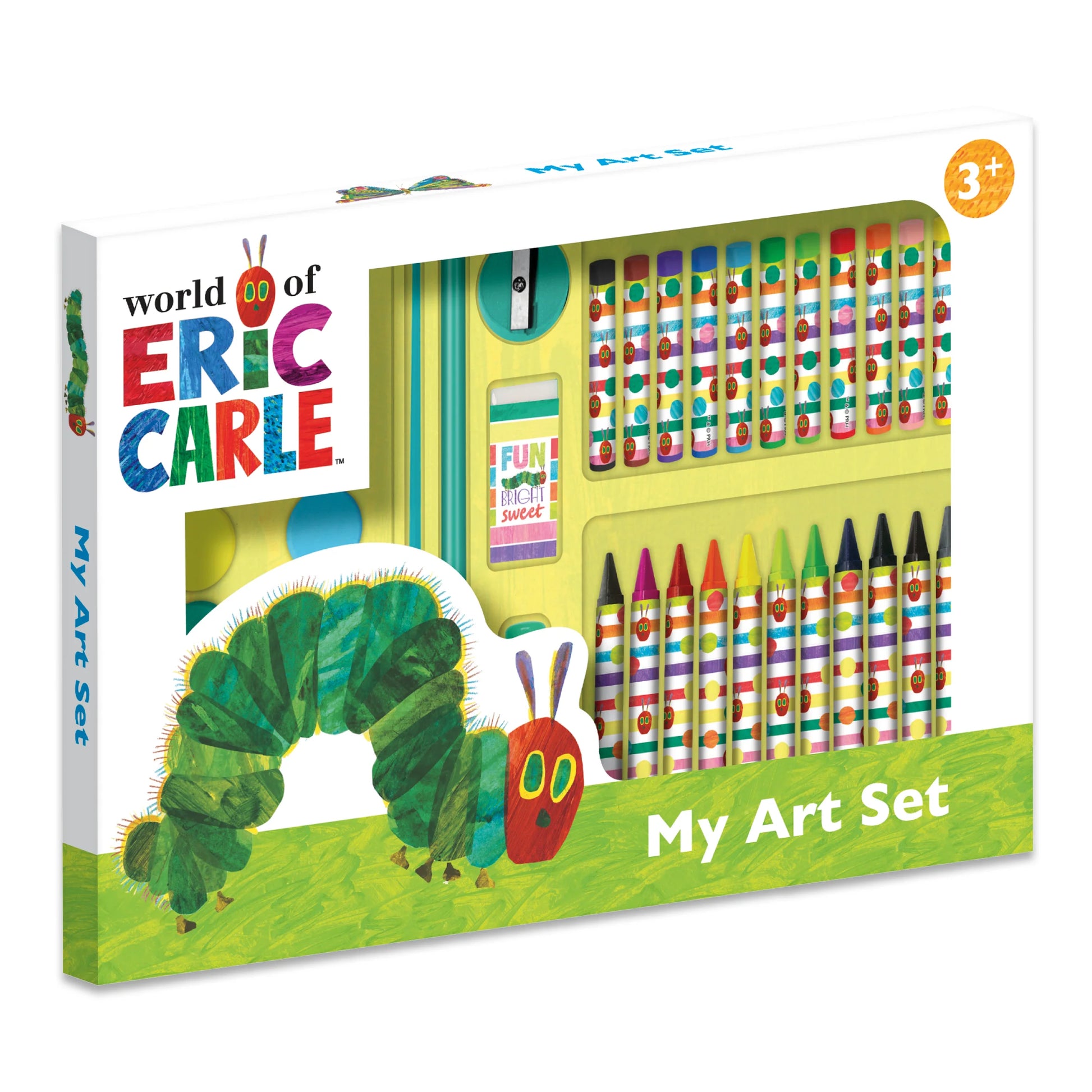 The Very Hungry Caterpillar Children's 42 Piece Art Set - Includes Paints and Crayons - Anilas UK