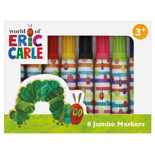 The Very Hungry Caterpillar Set of 8 Jumbo Marker Pens for Children - Anilas UK
