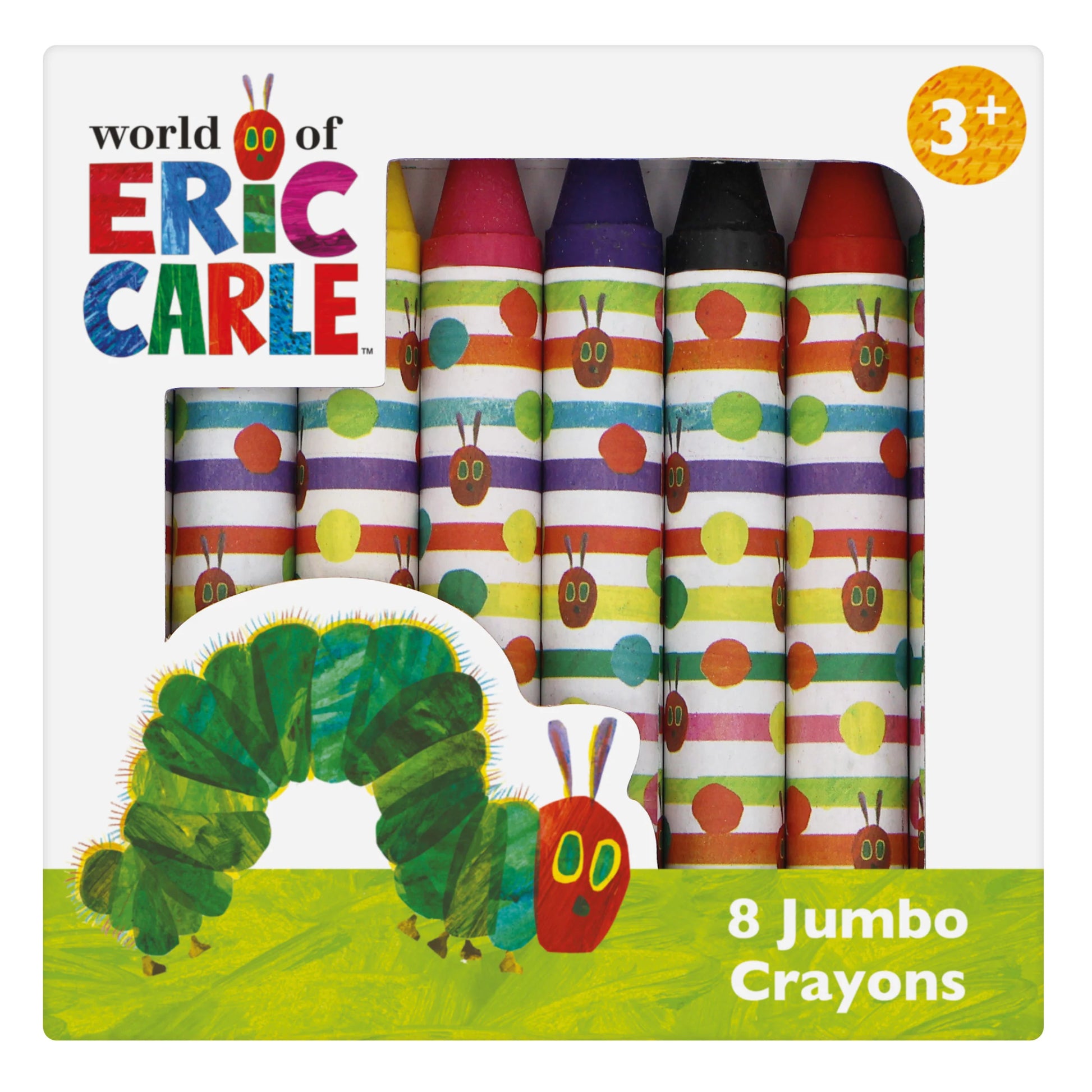 The Very Hungry Caterpillar Set of 8 Jumbo Crayons - Anilas UK