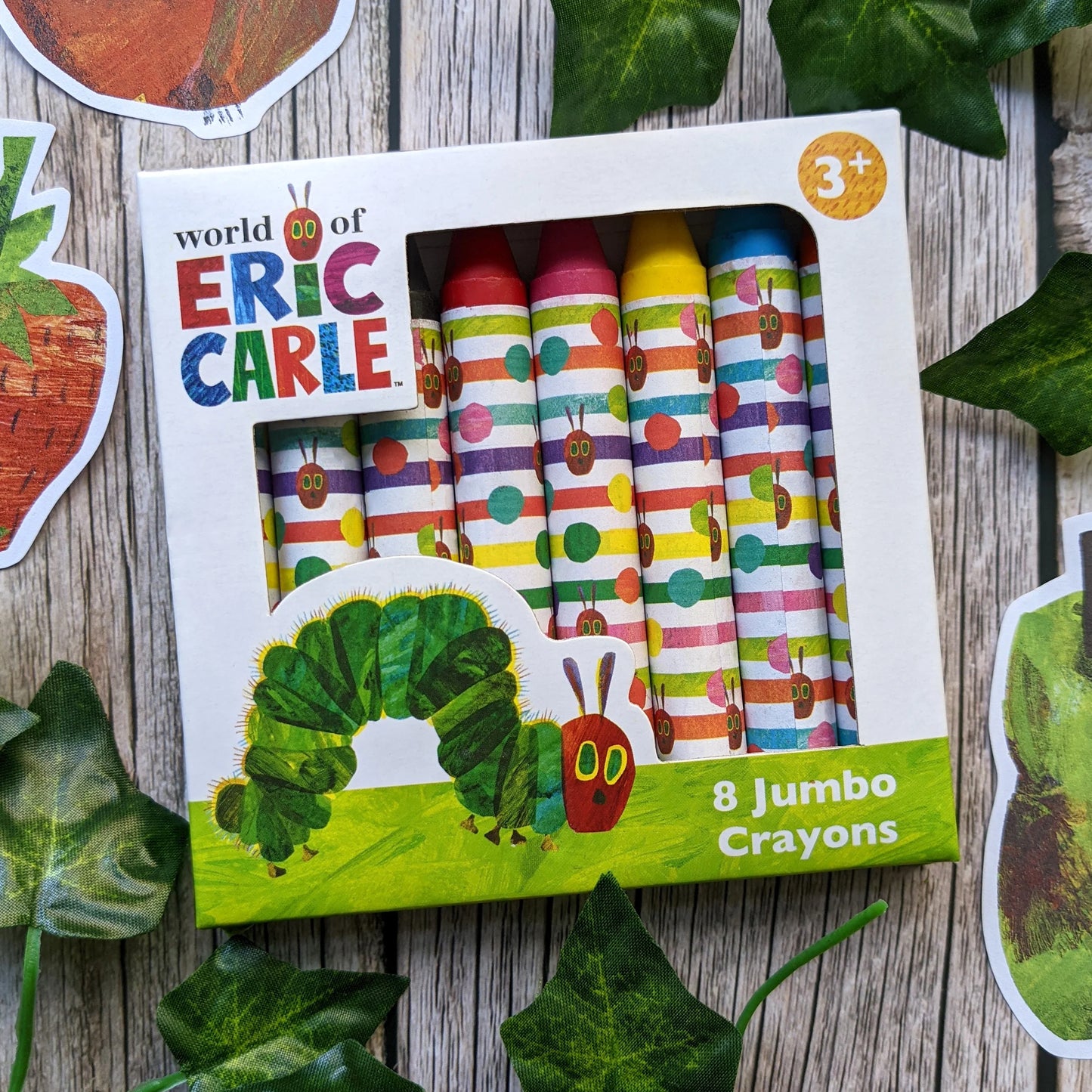 The Very Hungry Caterpillar Set of 8 Jumbo Crayons - Anilas UK