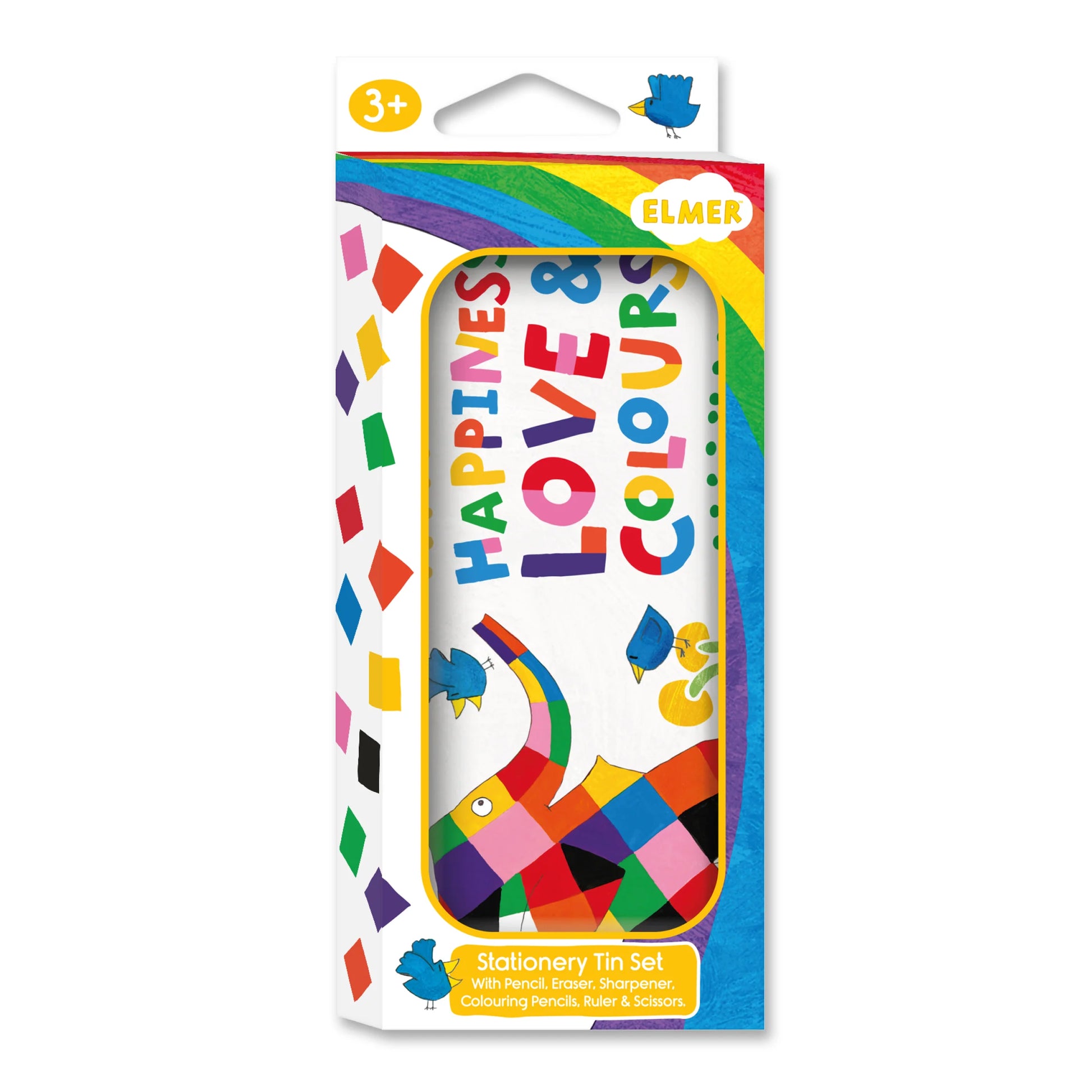 Elmer Children’s Stationery Tin Set - First School Stationery Set For Ages 3 and Upward - Anilas UK