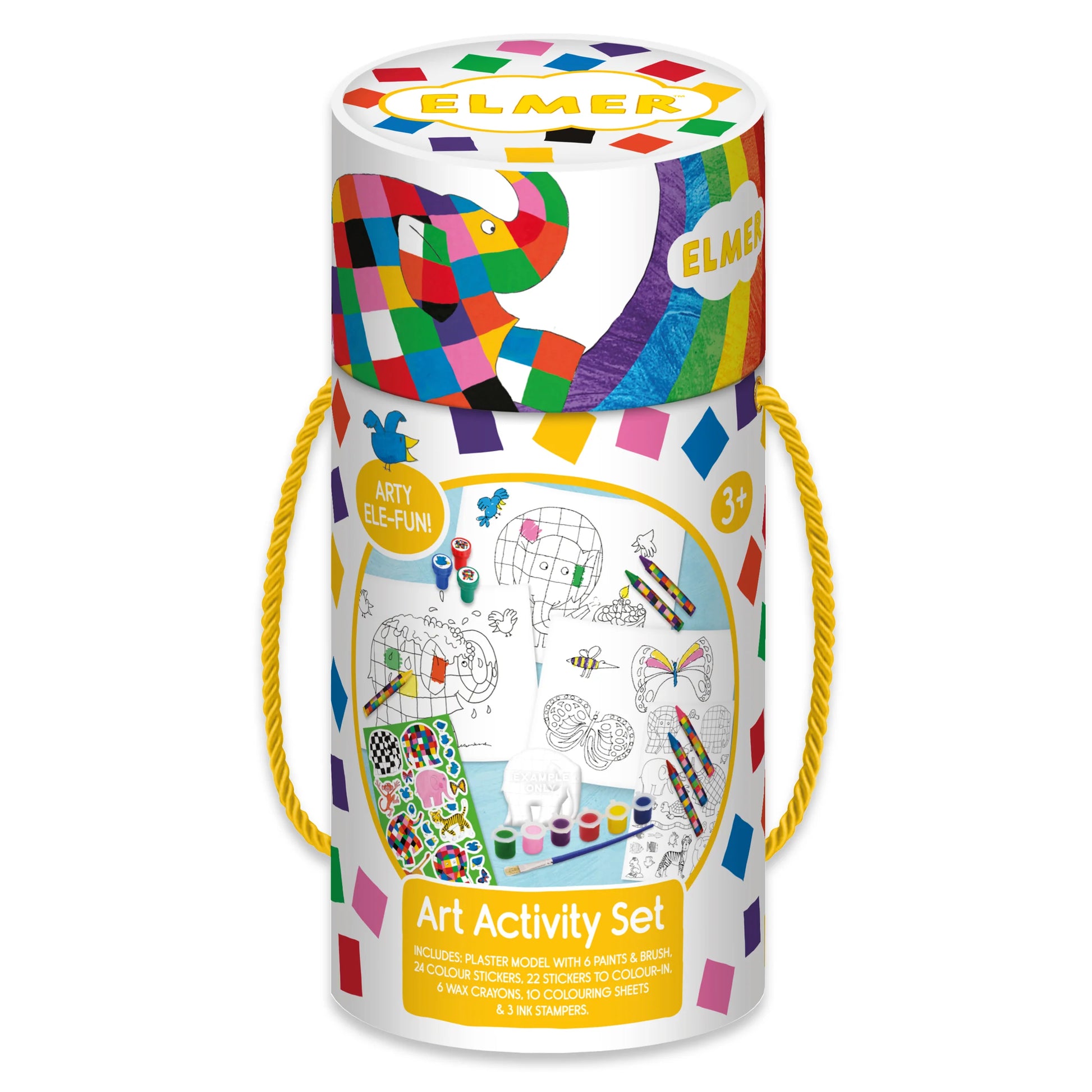 Elmer Children's Art Activity Set - Includes Paints, Crayons and Stickers - Anilas UK