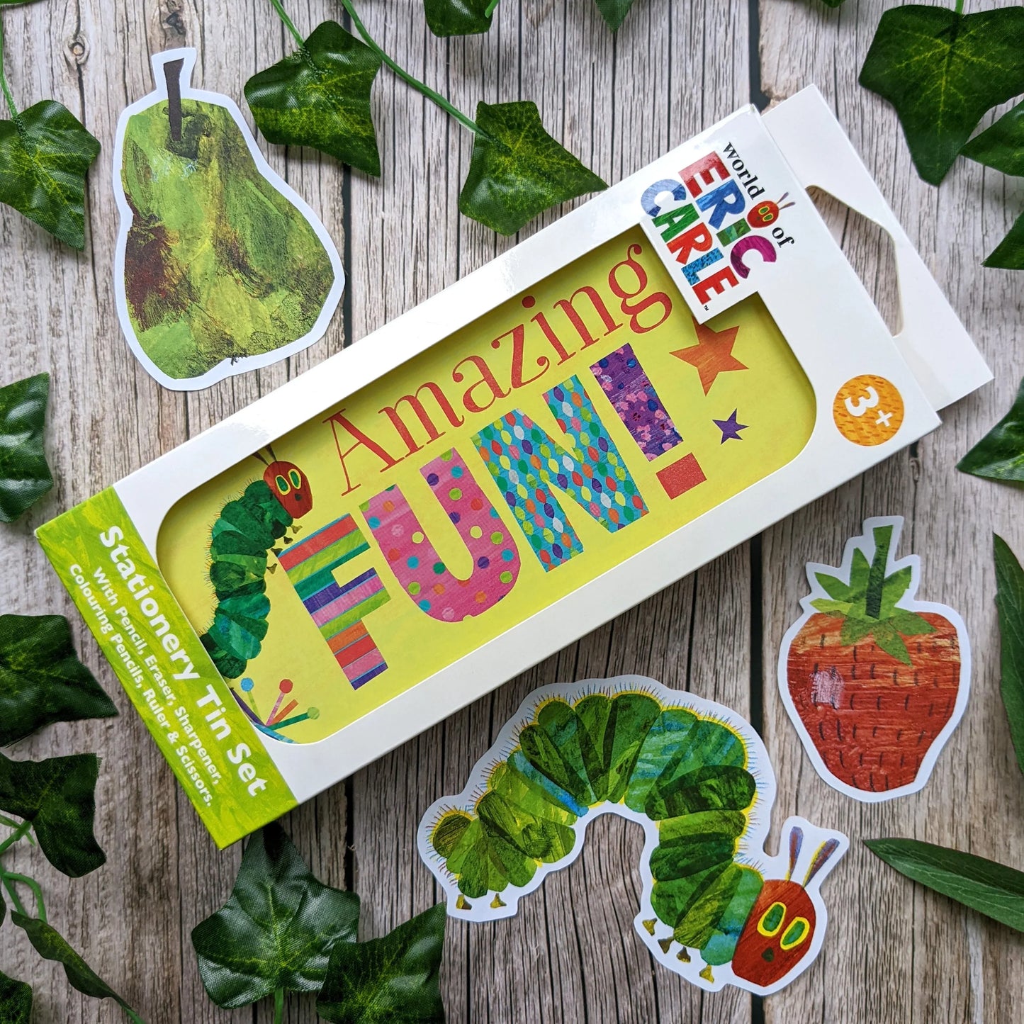 The Very Hungry Caterpillar Children’s Stationery Tin Set - First School Stationery Set For Ages 3 and Upward - Anilas UK