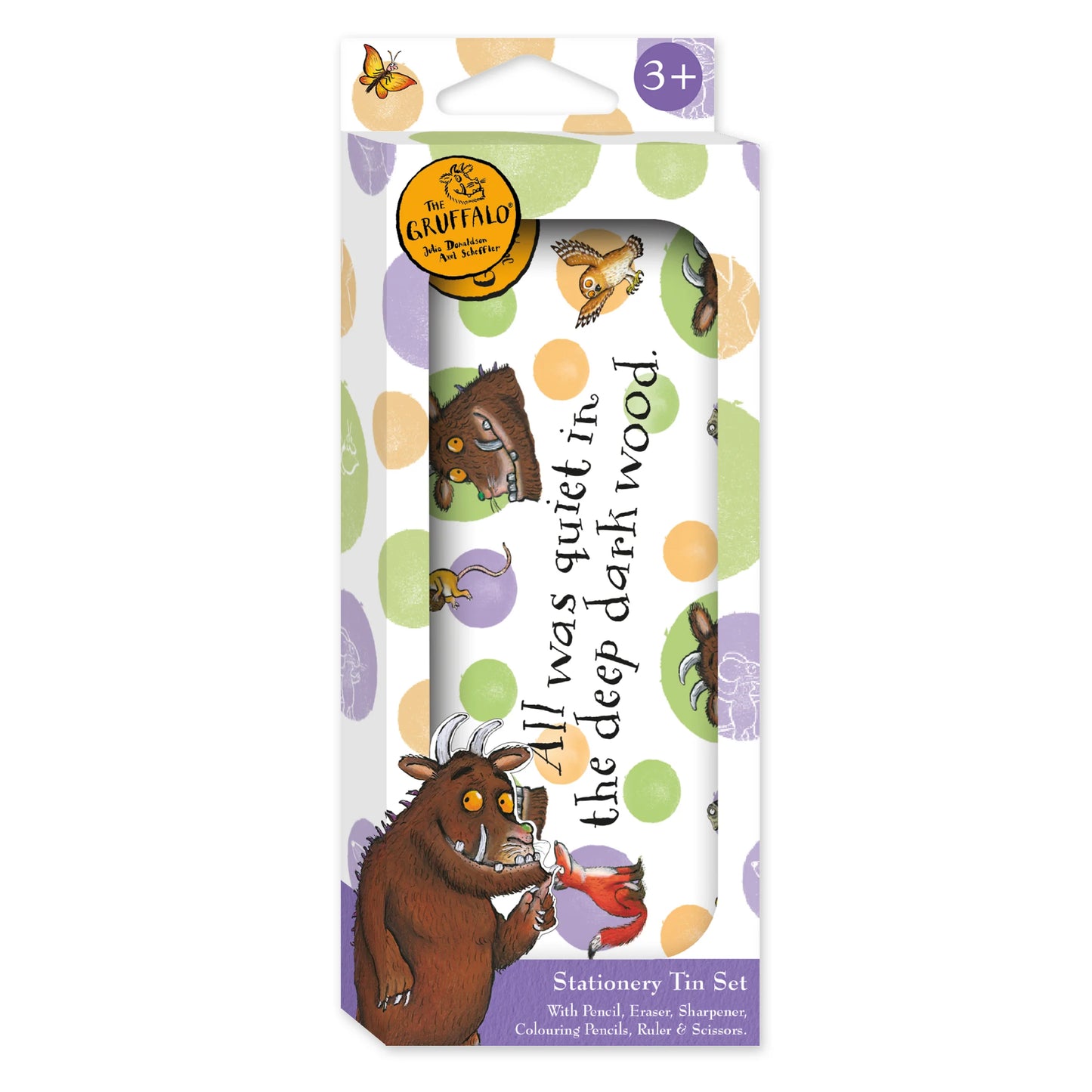 The Gruffalo Children’s Stationery Tin Set - First School Stationery Set - Anilas UK