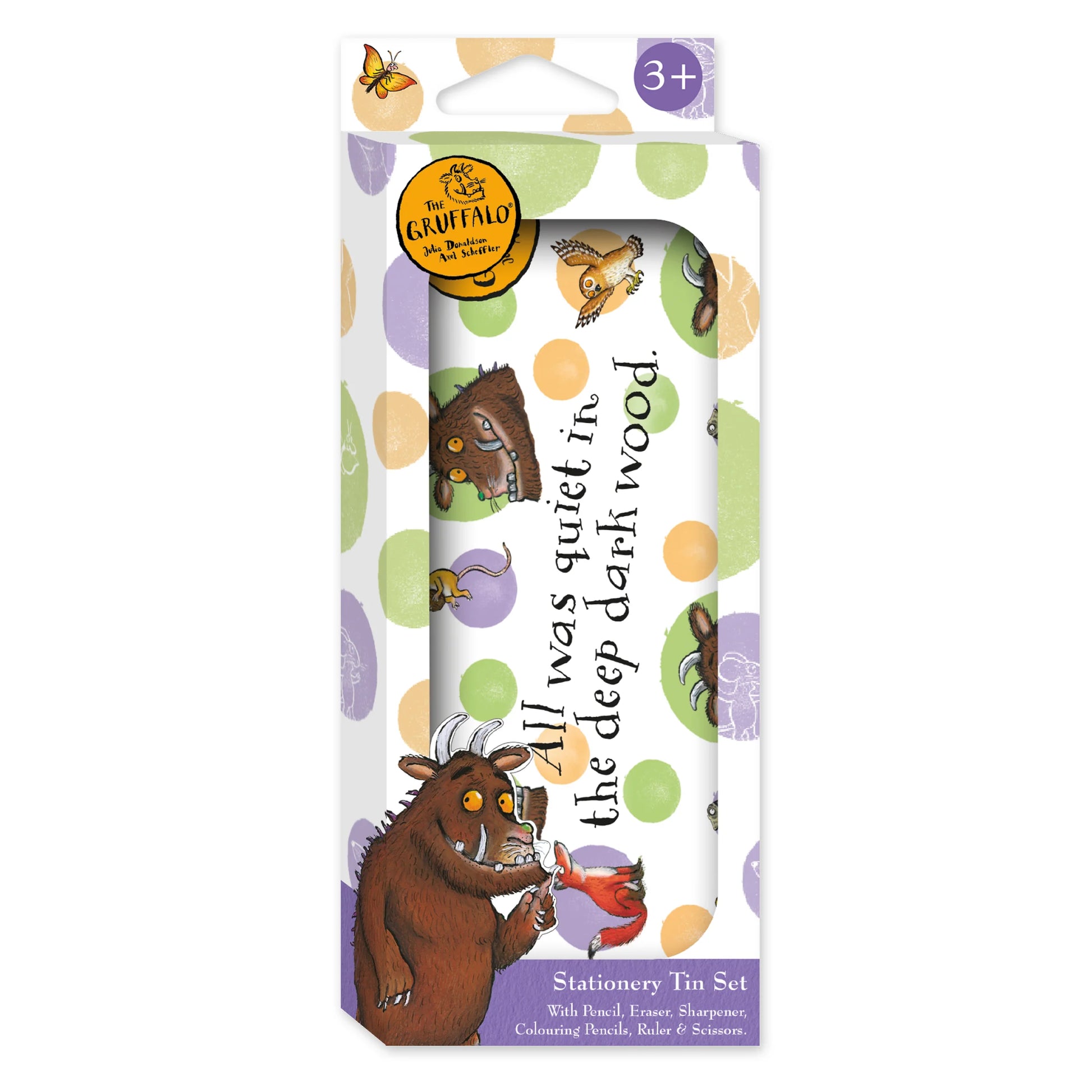 The Gruffalo Children’s Stationery Tin Set - First School Stationery Set - Anilas UK