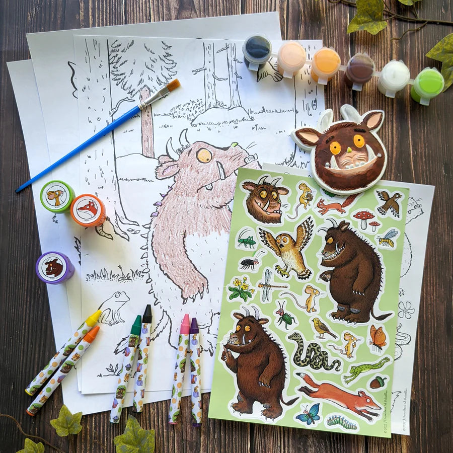The Gruffalo Children's Art Activity Set - Includes Paints, Crayons and Stickers - Anilas UK