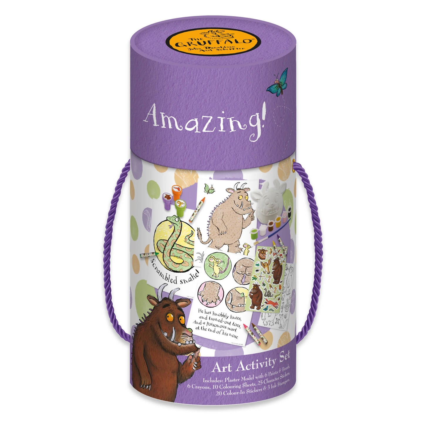 The Gruffalo Children's Art Activity Set - Includes Paints, Crayons and Stickers - Anilas UK