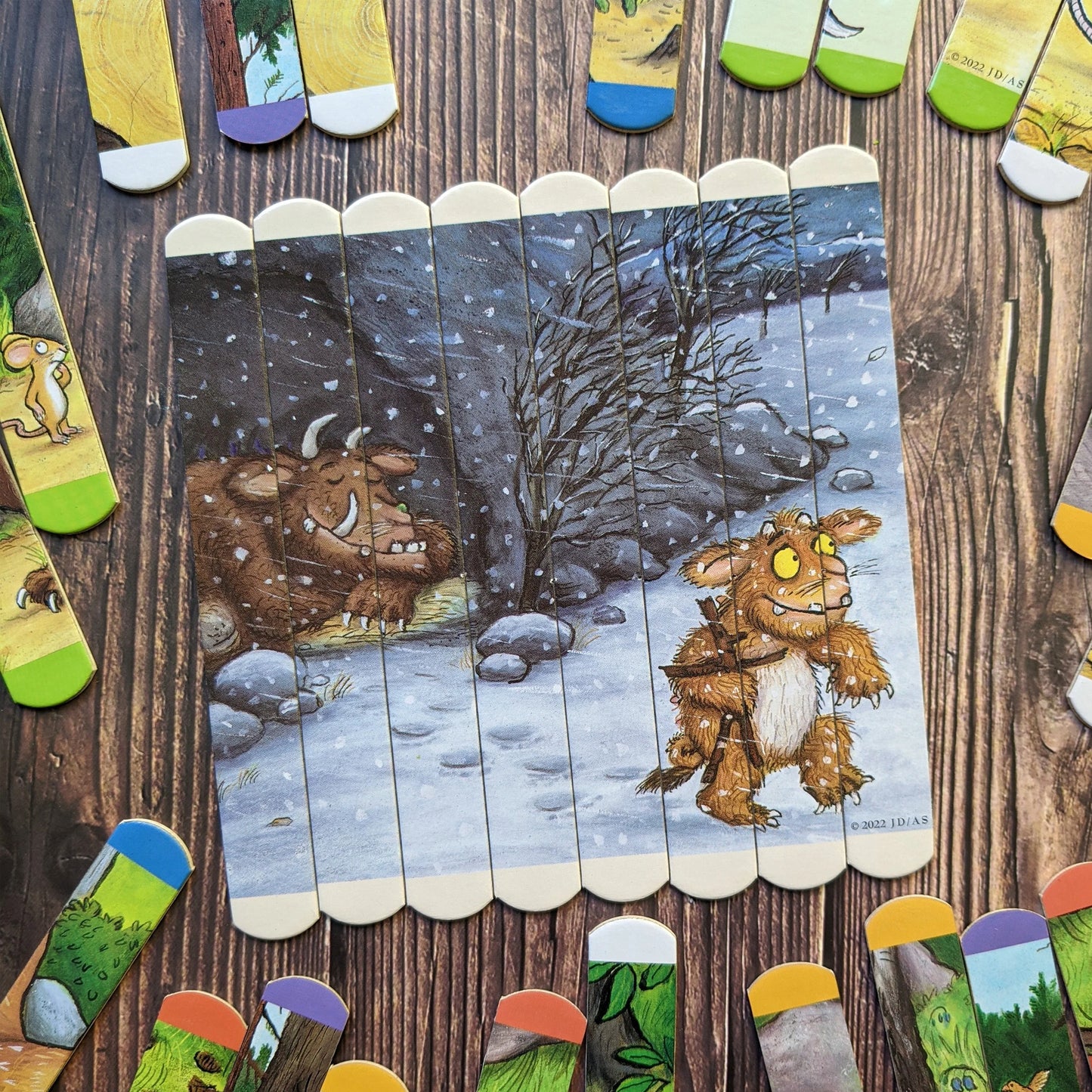 The Gruffalo Lolly Stick Puzzle - Create 5 Double Sided Lolly Stick Scenes - Anilas UK