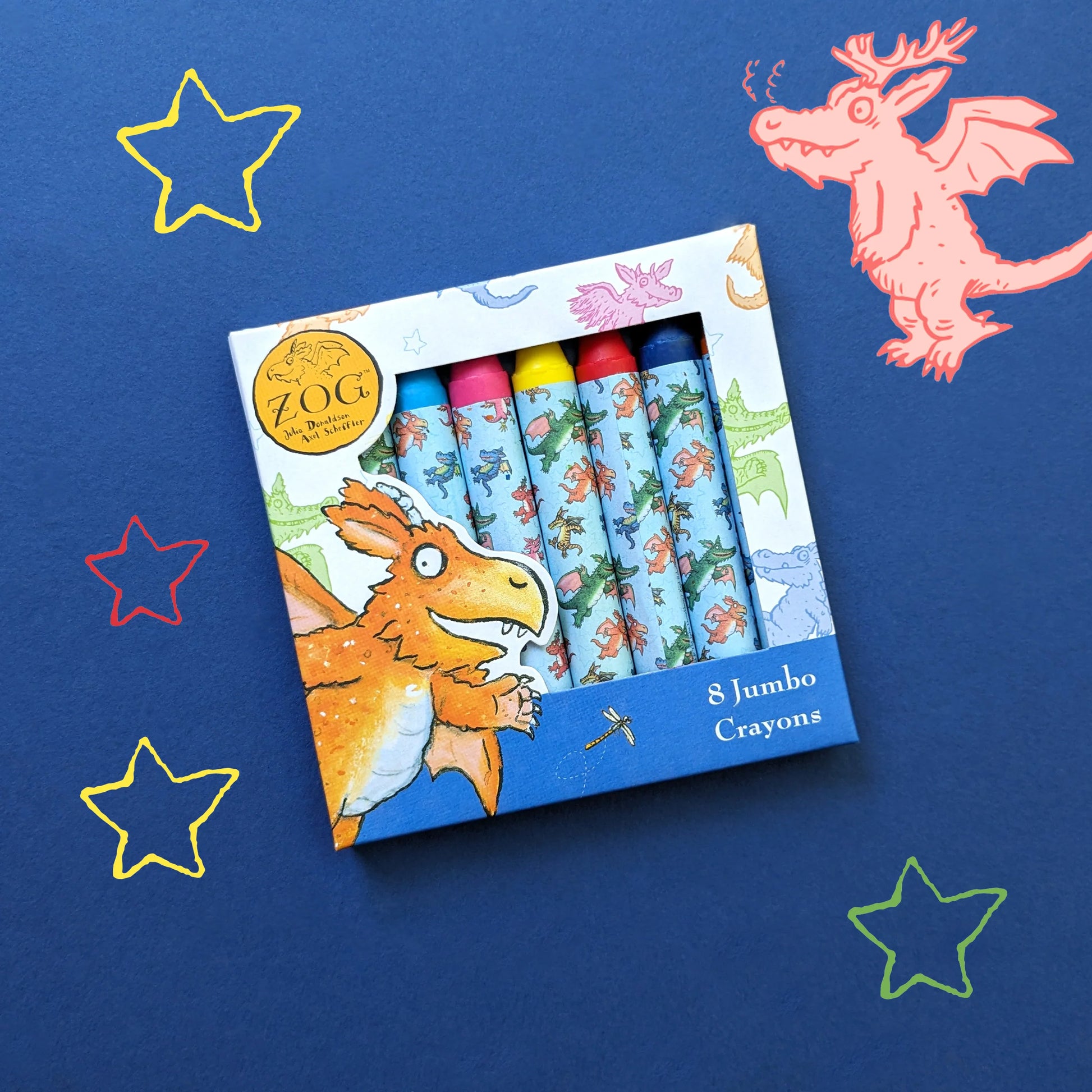 Zog Set of 8 Jumbo Crayons for Children - Anilas UK