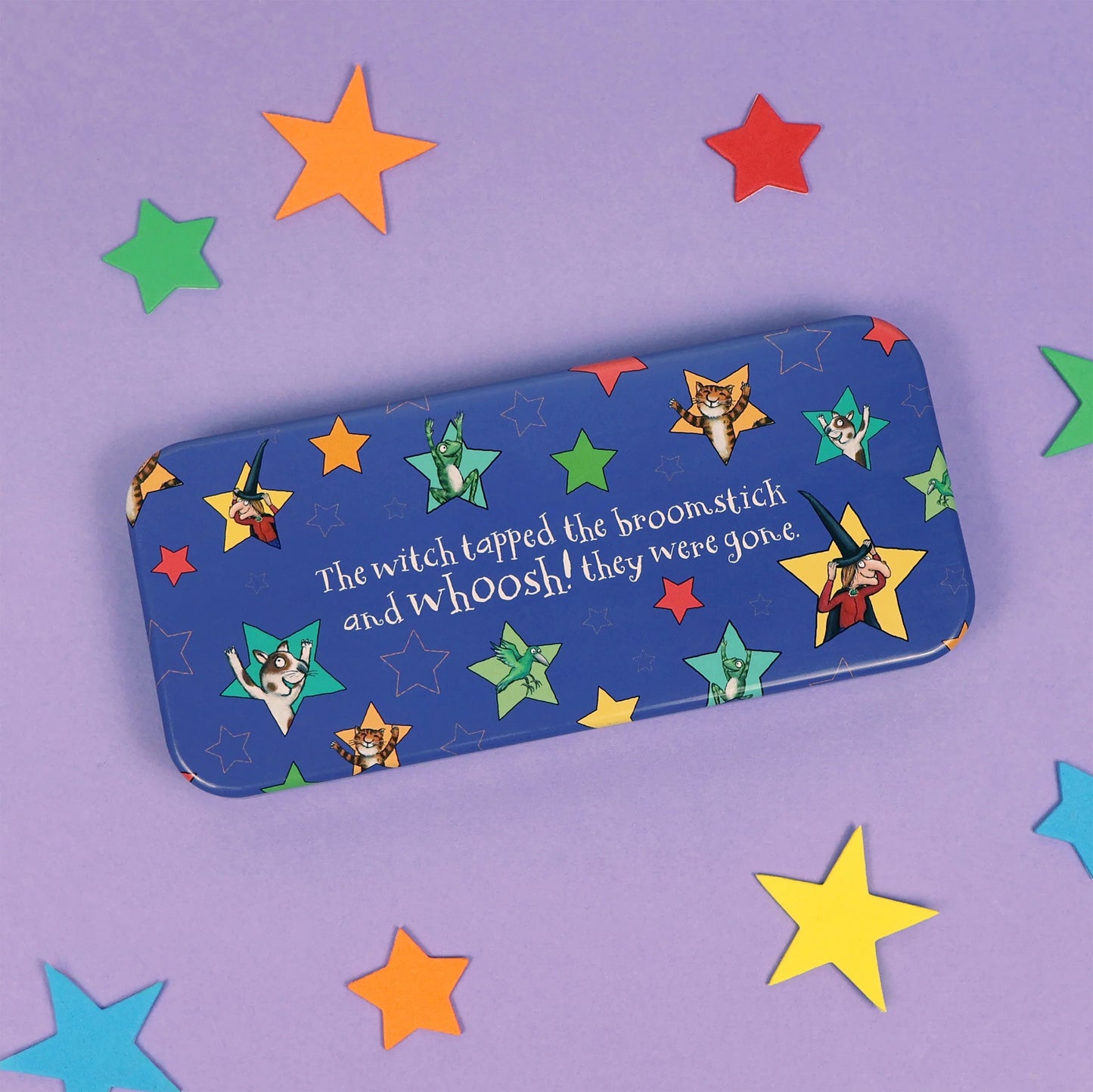 Room on the Broom Children's Stationery Tin Set - First School Stationery Set - Anilas UK