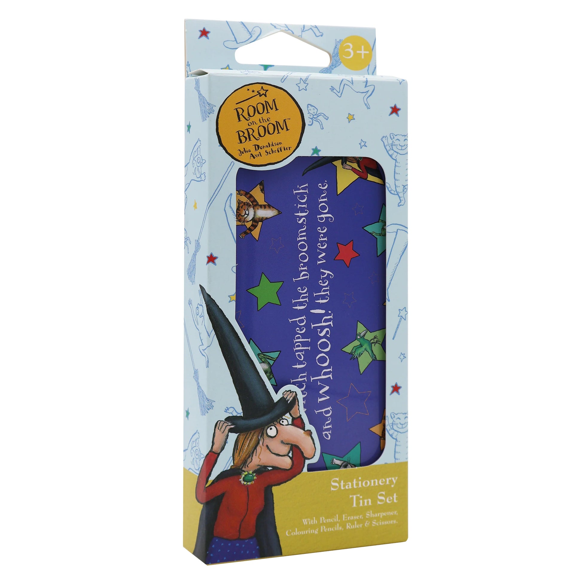 Room on the Broom Children's Stationery Tin Set - First School Stationery Set - Anilas UK