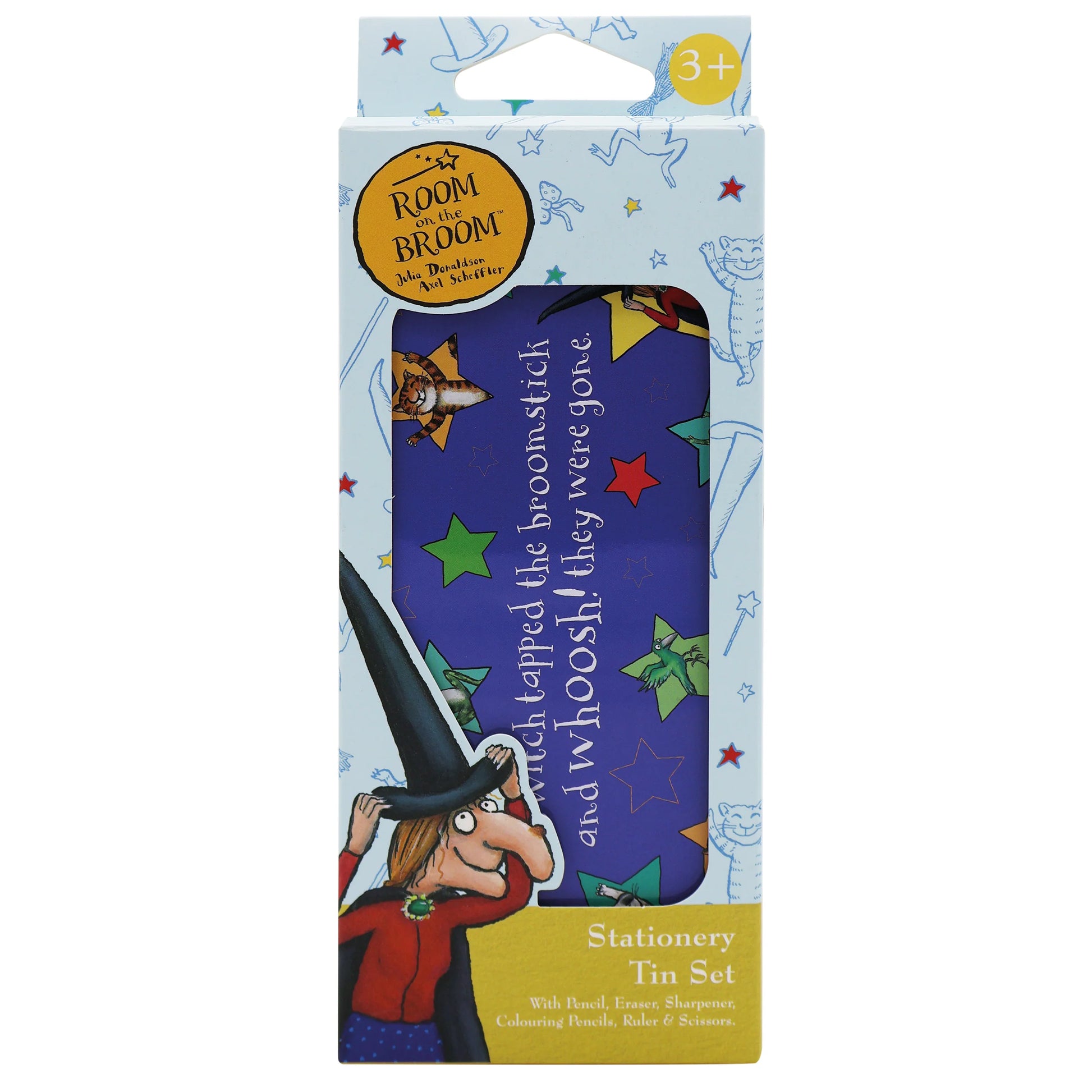 Room on the Broom Children's Stationery Tin Set - First School Stationery Set - Anilas UK