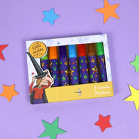 Room On The Broom Set of 8 Jumbo Marker Pens for Children - Anilas UK