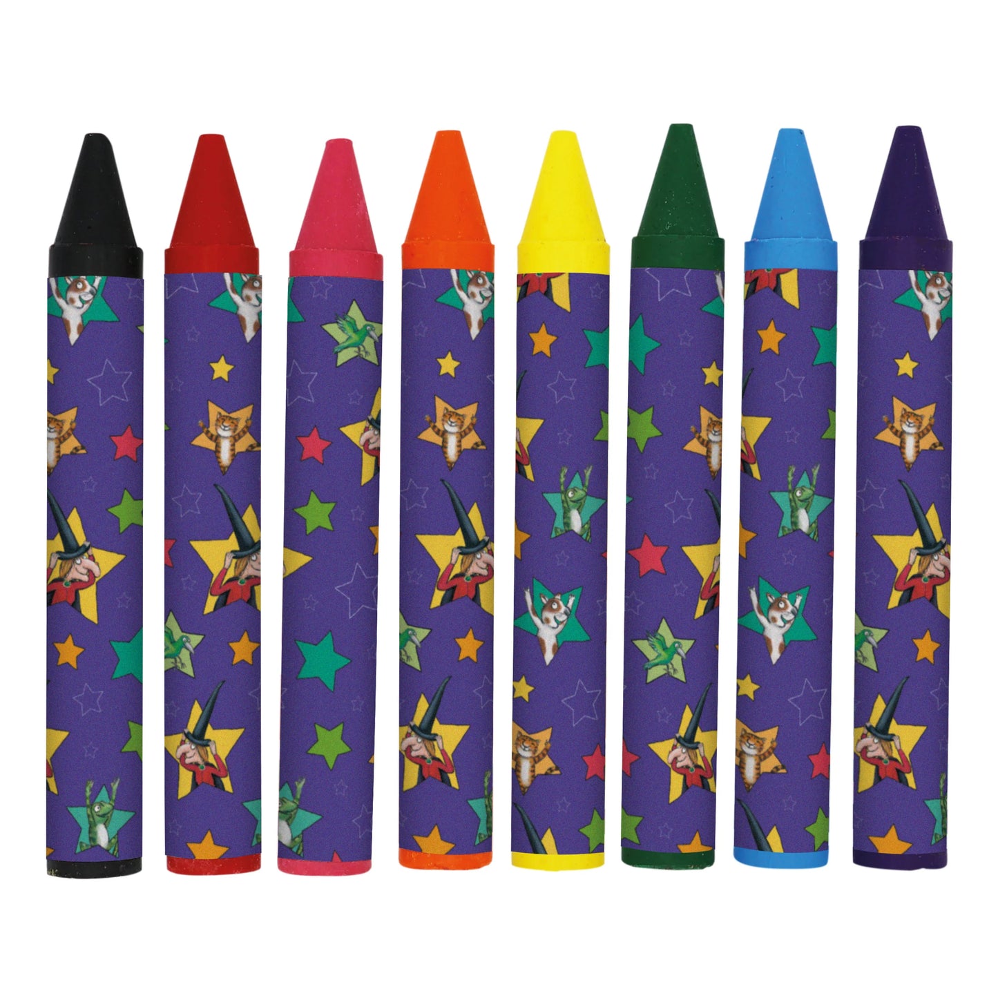 Room On The Broom Set of 8 Jumbo Crayons for Children - Anilas UK